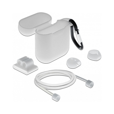 Set dodataka DELOCK za Apple AirPods bijela boja-0