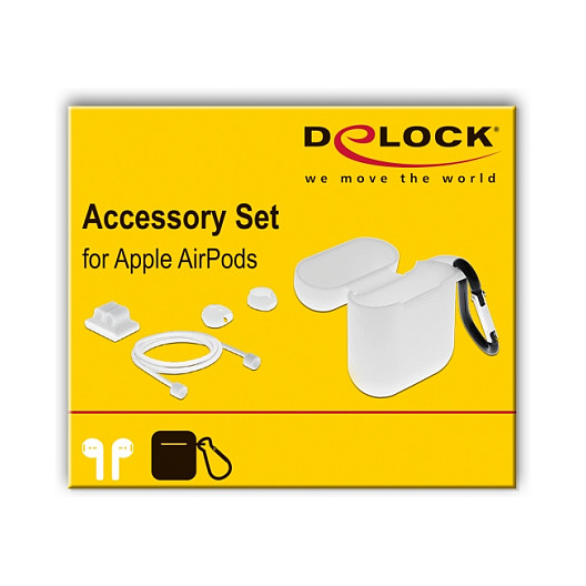 Set dodataka DELOCK za Apple AirPods bijela boja-2