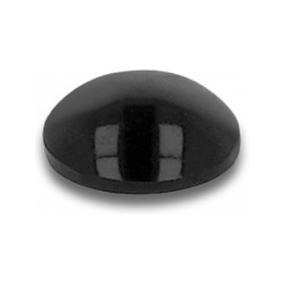 Gumene nožice DELOCK samoljepljive okrugle 6x2mm (80 komada) crna boja-0