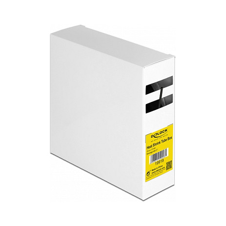 Termoskupljajući bužir DELOCK 15 m x 1.2 mm (omjer 21), crna boja-0