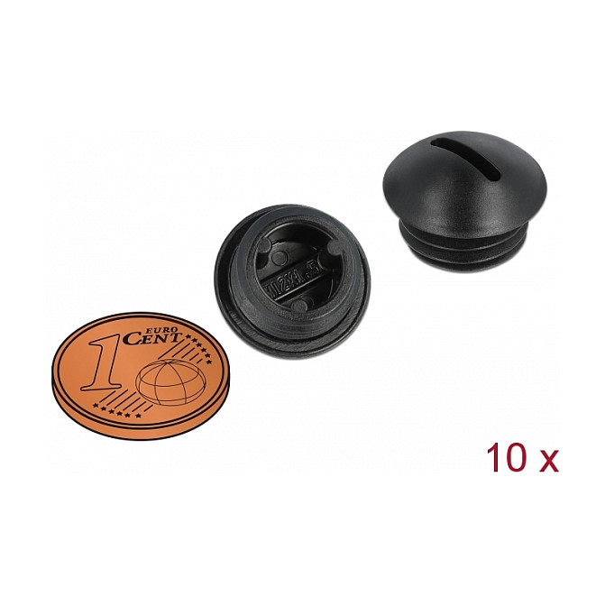 DELOCK zaštitni čepovi M12 x 1.5 (10 komada) crna boja - 60229