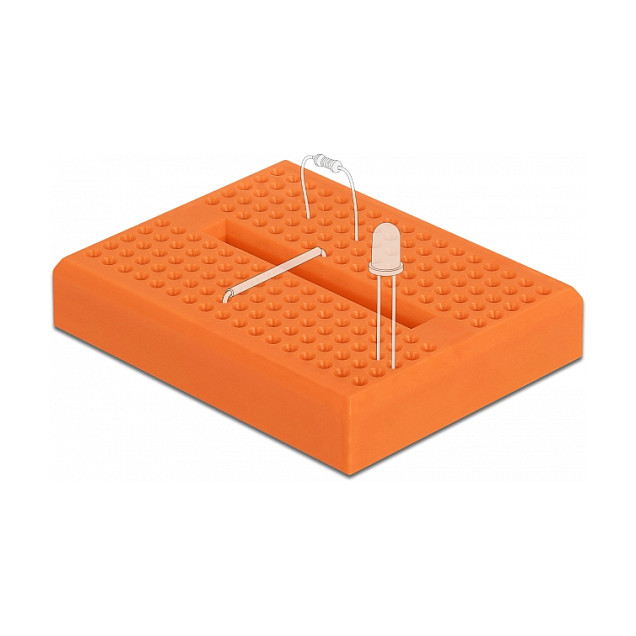 Mini prototipna pločica DELOCK 170 kontakata, narančasta boja-2