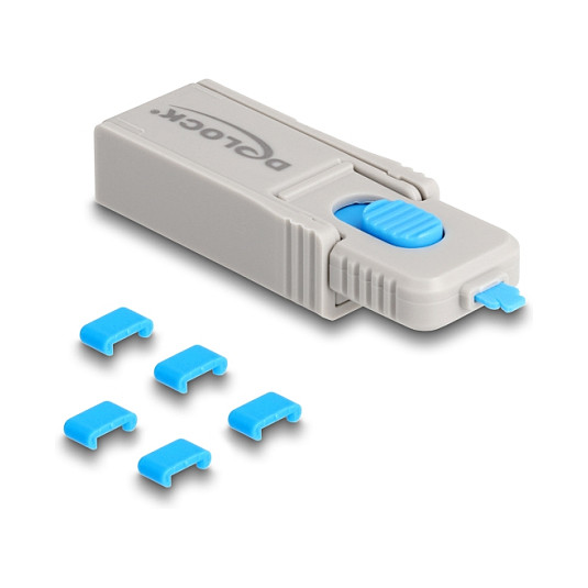 Set za blokiranje USB-C priključka DELOCK 20926 (5 komada + alat)