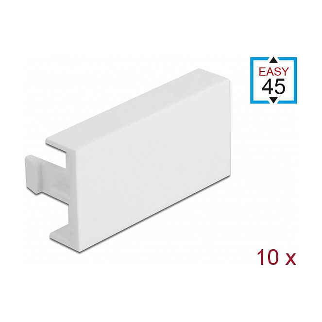 Delock Easy 45 slijepi modul 45 x 22.5 mm bijeli (10 kom)-1