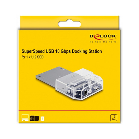 DELOCK USB-C Docking stanica za U.2 NVMe SSD 63368-6