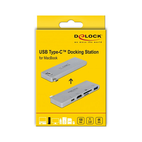 Docking stanica DELOCK 87745 za MacBook Pro / Air (4K, PD 3.0)-3