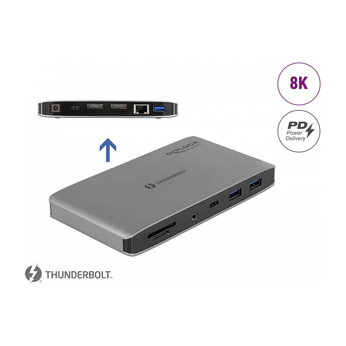 Docking stanica DELOCK Thunderbolt 3 8K (87777)-1