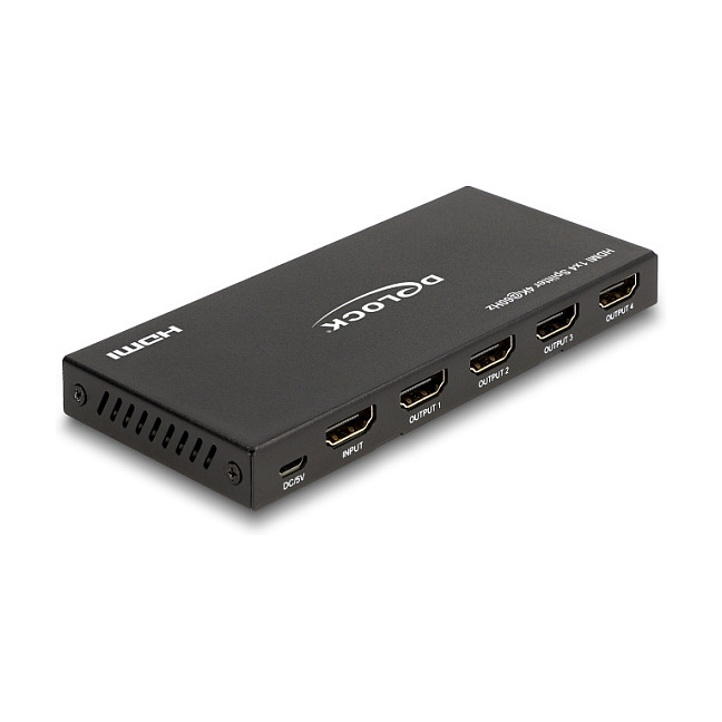 HDMI razdjelnik DELOCK 1x4 (4K 60Hz, Downscaler), 18652-0