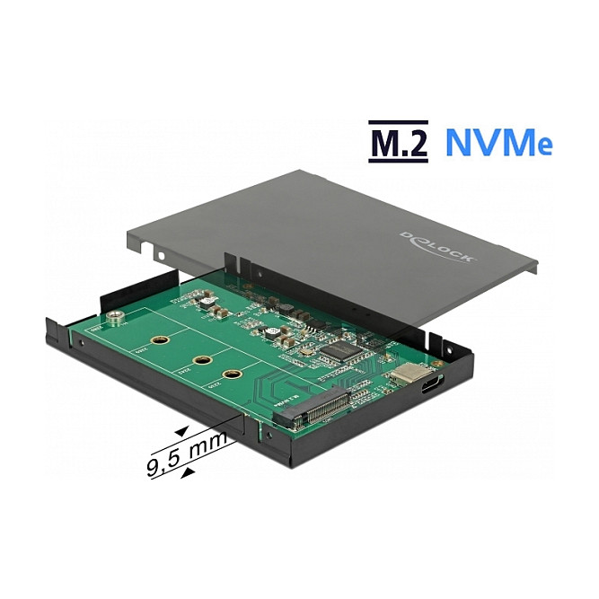 Vanjsko kućište DELOCK 42609 za M.2 NVMe SSD (USB-C 3.2 Gen 2, 2.5" format)-1