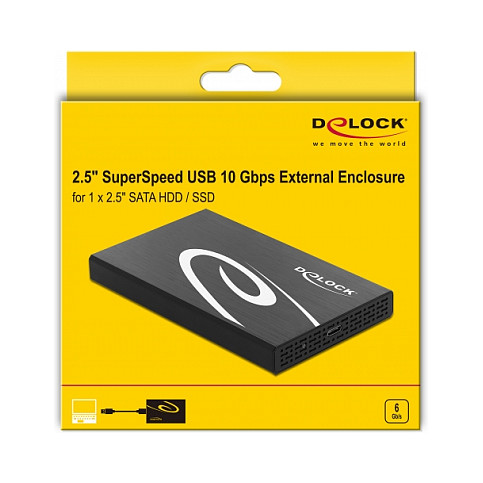 Vanjsko kućište DELOCK 42611 za 2.5" SATA HDD/SSD (USB-C 3.1 Gen 2)-3
