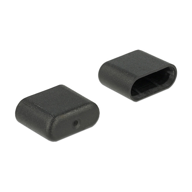 Zaštitni poklopci DELOCK za USB-C muški konektor (10 komada) crna boja