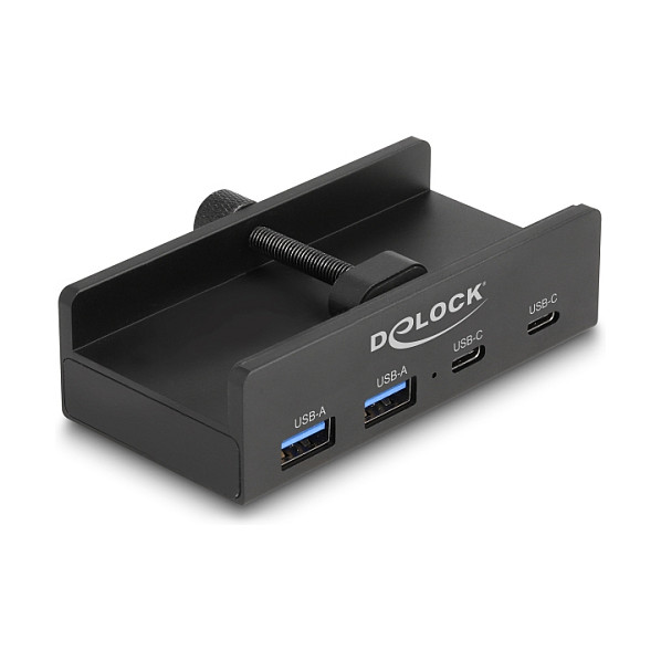 USB-C Hub DELOCK 4-portni 5 Gbps (2x USB-A, 2x USB-C) s vijkom za pričvršćivanje-0