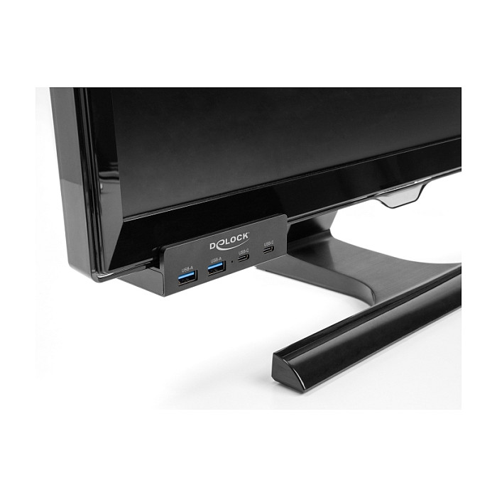 USB-C Hub DELOCK 4-portni 5 Gbps (2x USB-A, 2x USB-C) s vijkom za pričvršćivanje-3