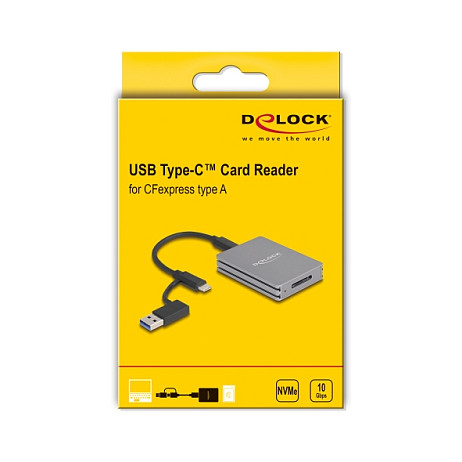 Čitač kartica DELOCK USB-C za CFexpress Type A memorijske kartice-4
