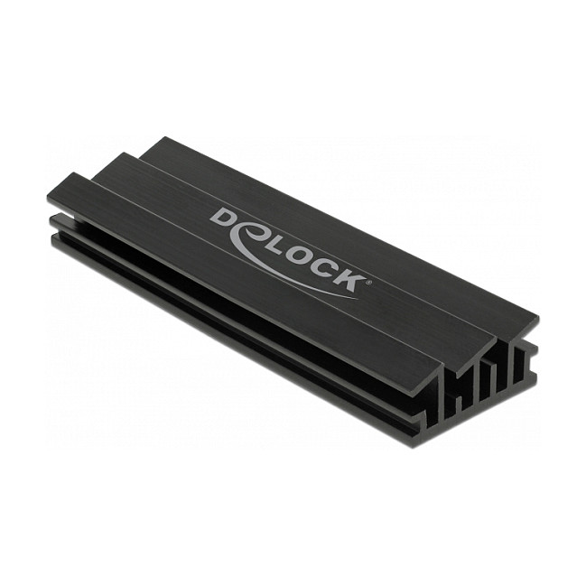 Delock Hladnjak za M.2 SSD 70mm, crni-0