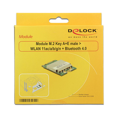 Delock M.2 Key A+E modul, WLAN ac + Bluetooth 4.0-1