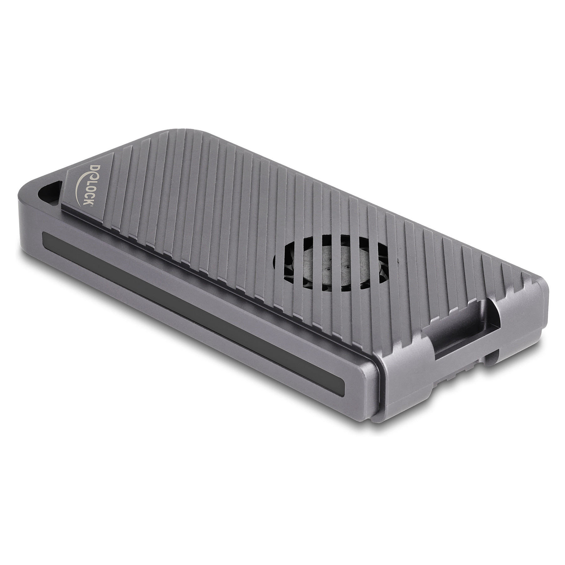 Vanjsko kućište DELOCK 42025 za M.2 NVMe SSD (USB4 40 Gbps, Gaming, LED, ventilator)-1