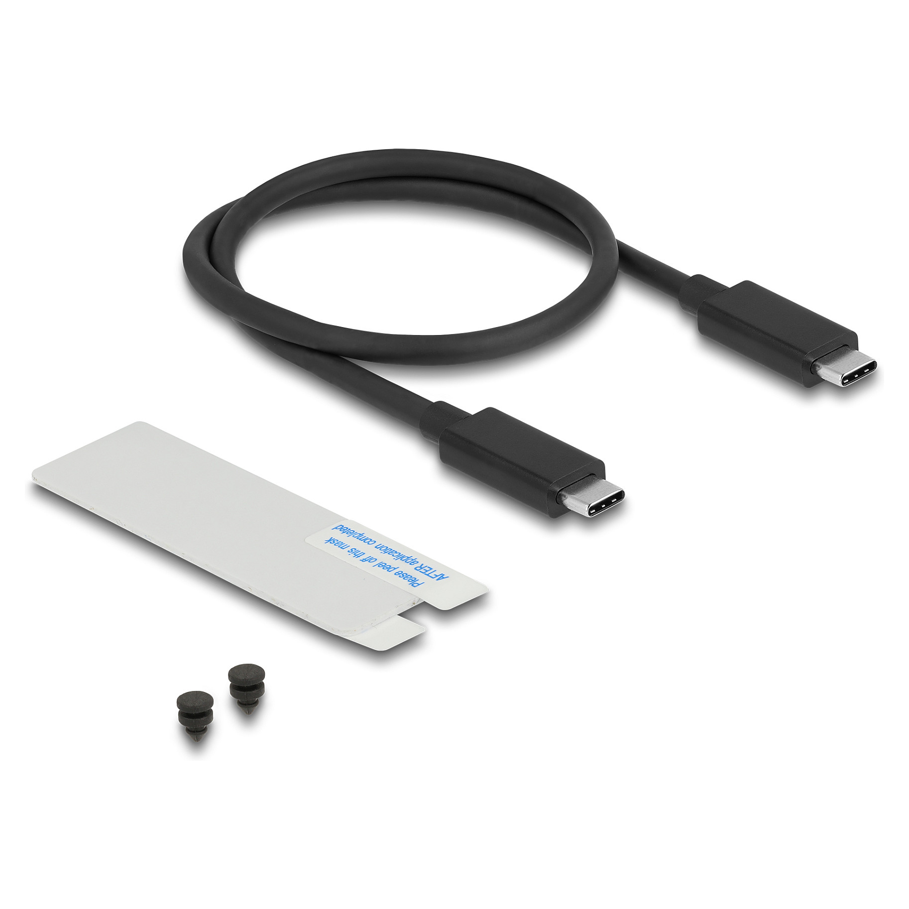 Vanjsko kućište DELOCK 42025 za M.2 NVMe SSD (USB4 40 Gbps, Gaming, LED, ventilator)-3