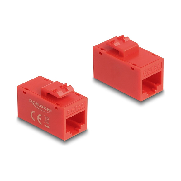 Delock Keystone Modul RJ45 Spojnica Cat.6A UTP, crveni-0