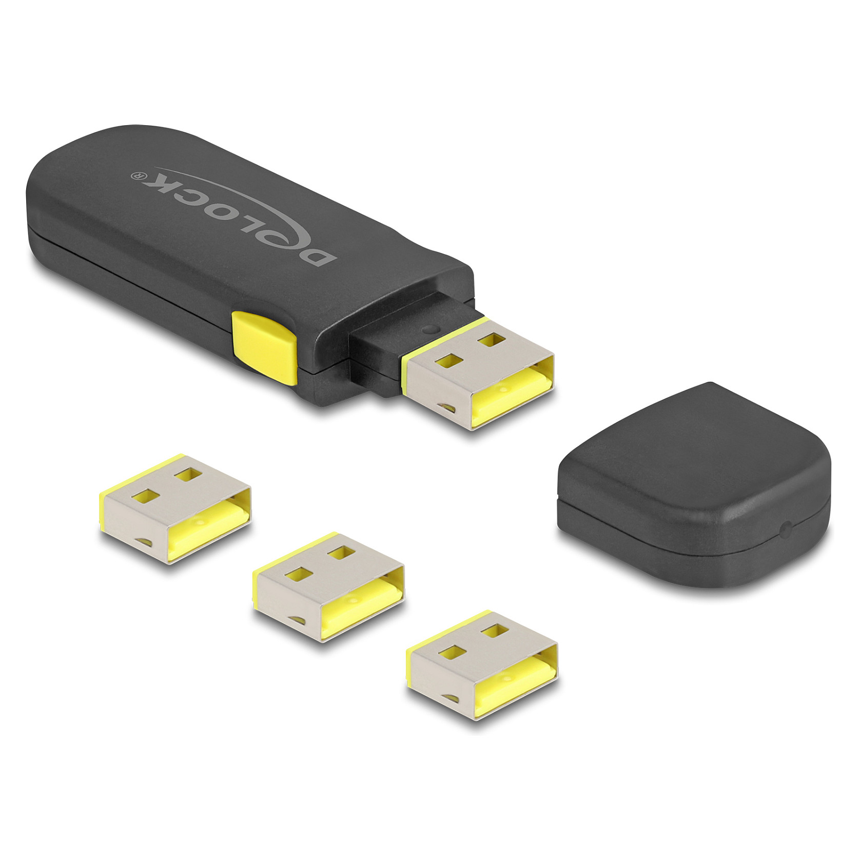 DELOCK set za blokiranje USB-A priključka (4 blokera + alat)