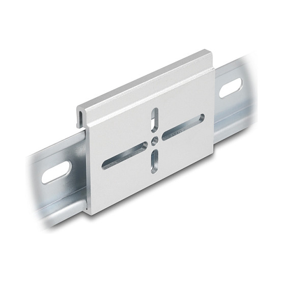 DELOCK Aluminijska montažna kopča za DIN šinu, 70 x 47.8 mm