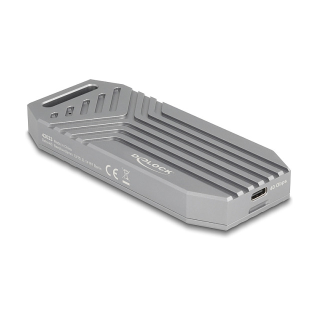 Kućište DELOCK 42033 za M.2 NVMe SSD, USB4 40 Gbps, instalacija bez alata-0