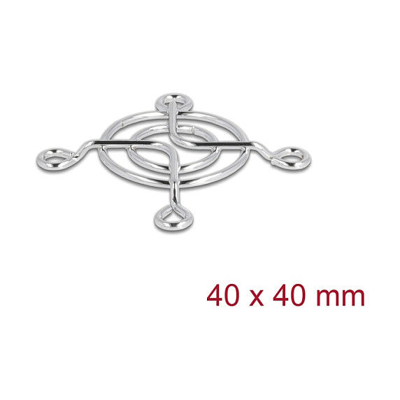 Mrežica za ventilator DELOCK 40 x 40 mm srebrna boja-0
