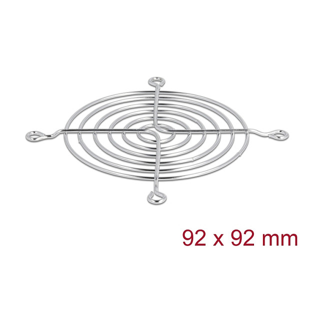 Mrežica za ventilator DELOCK 92 x 92 mm srebrna boja