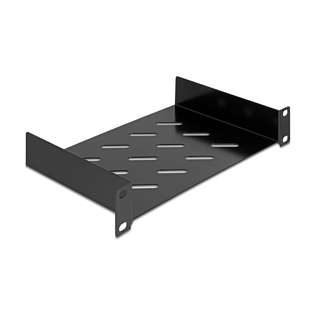 Polica za 10" ormar DELOCK 67317, 1U, s ventilacijskim otvorima, dubina 150 mm, nosivost 25 kg
