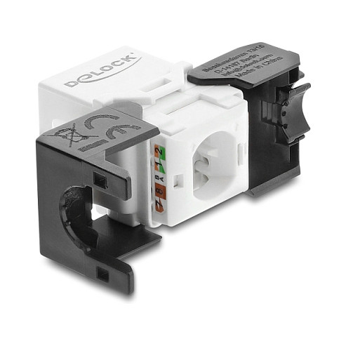 DELOCK Keystone Modul RJ45 (Ž) na LSA, Cat.6 UTP, Tool-free, Crno/Bijeli-1
