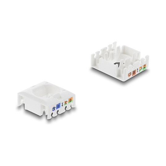 DELOCK Keystone Modul RJ45 (Ž) na LSA, Cat.6 UTP, Tool-free, Crno/Bijeli-2