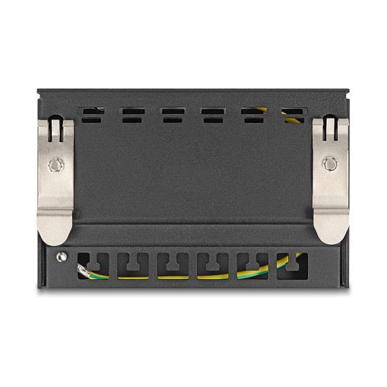 Delock Prazno Kućište za 6 Keystone Modula, DIN/Zidna/Stolna Montaža, Crno-3