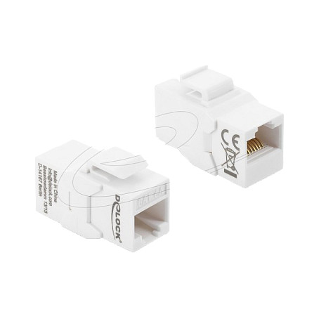 Delock Keystone Modul RJ45 Spojnica Cat.6A, neoklopljena, bijela-0
