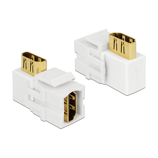 Delock Keystone Modul HDMI ženski na HDMI ženski, 90° kutni, bijeli