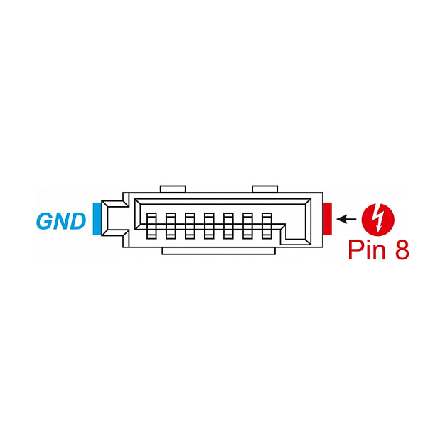 Konektor DELOCK SATA 6 Gb/s 8-pinski ženski za napajanje (89887)-1