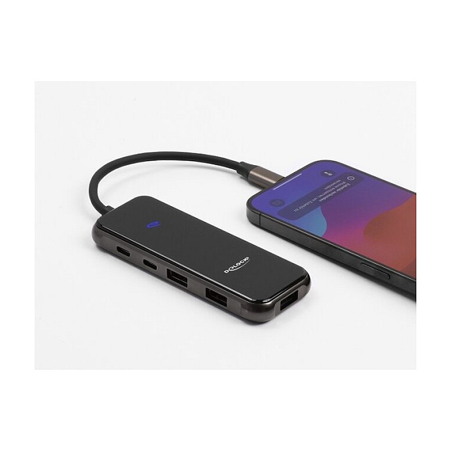 Priključna stanica DELOCK USB-C 4K (HDMI, 2x USB 3.0, SD/MicroSD, PD 85W)-1