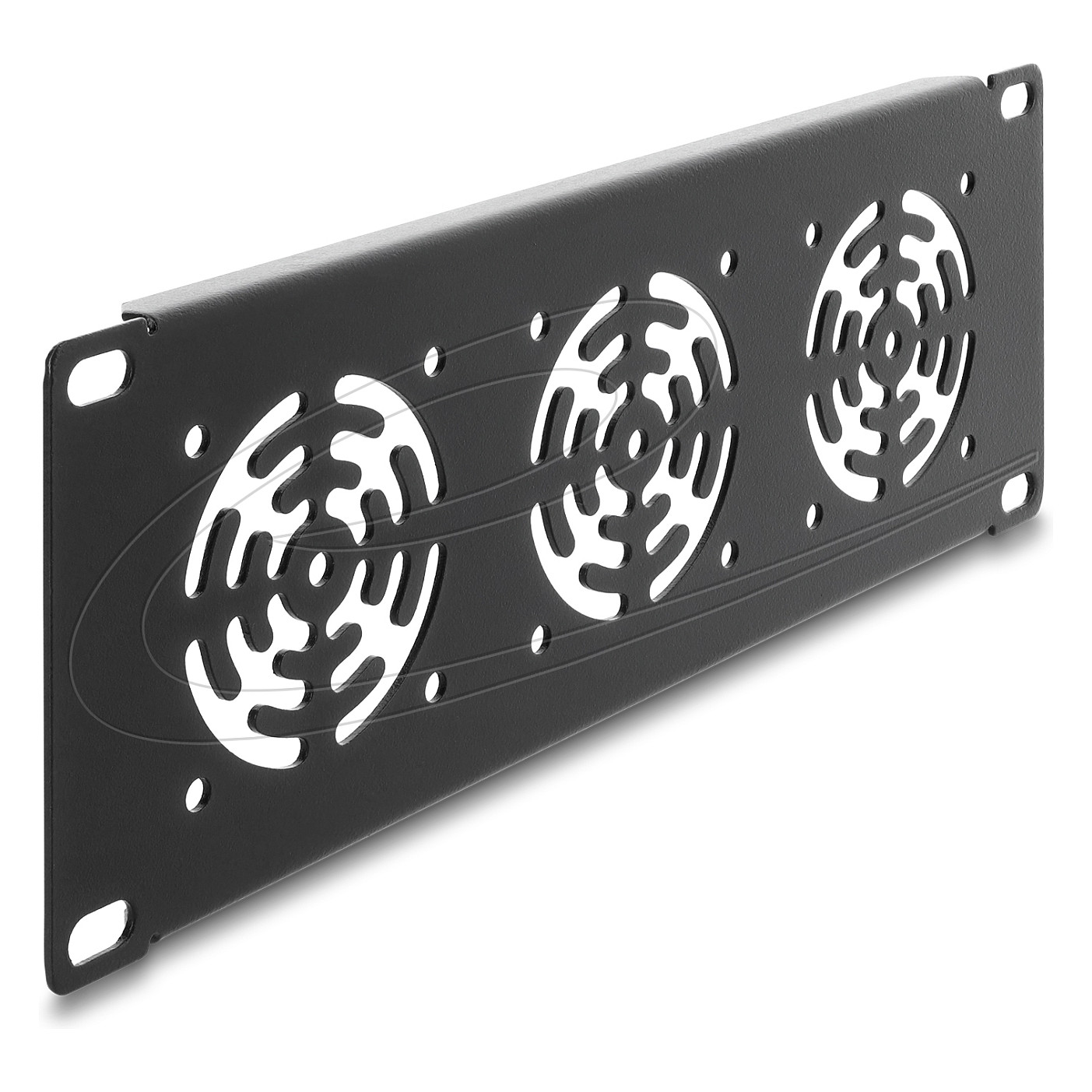 DELOCK 10" 2U Rack Panel za 3 ventilatora 60x60 mm, tamno sivi