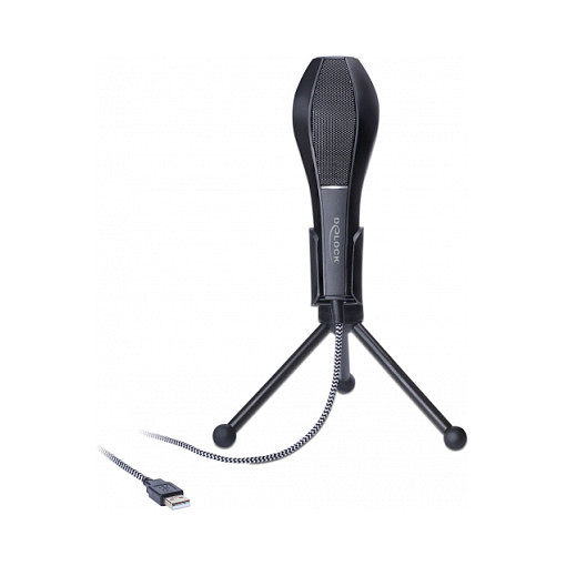 USB kondenzatorski mikrofon DELOCK 65939 sa stolnim stalkom-1