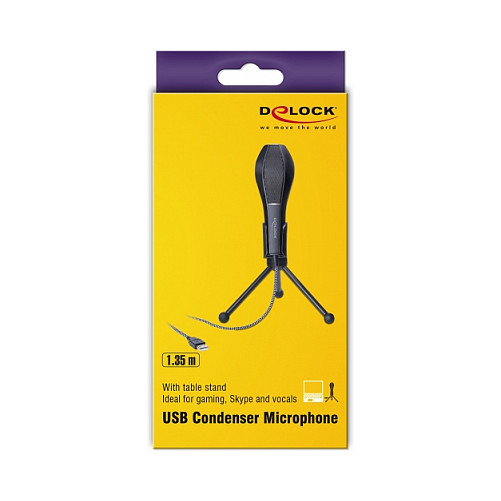 USB kondenzatorski mikrofon DELOCK 65939 sa stolnim stalkom-4