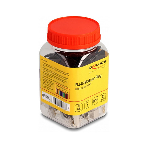 Konektori DELOCK RJ45 STP Cat.6A / Cat.7, set 25 komada
