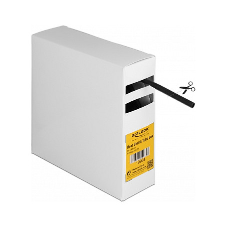 Termoskupljajući bužir DELOCK 5 m x 4.8 mm (31, s ljepilom) crna boja-1