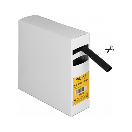 Termoskupljajući bužir DELOCK s ljepilom 12.7 mm, 5m, 31, crna boja-1