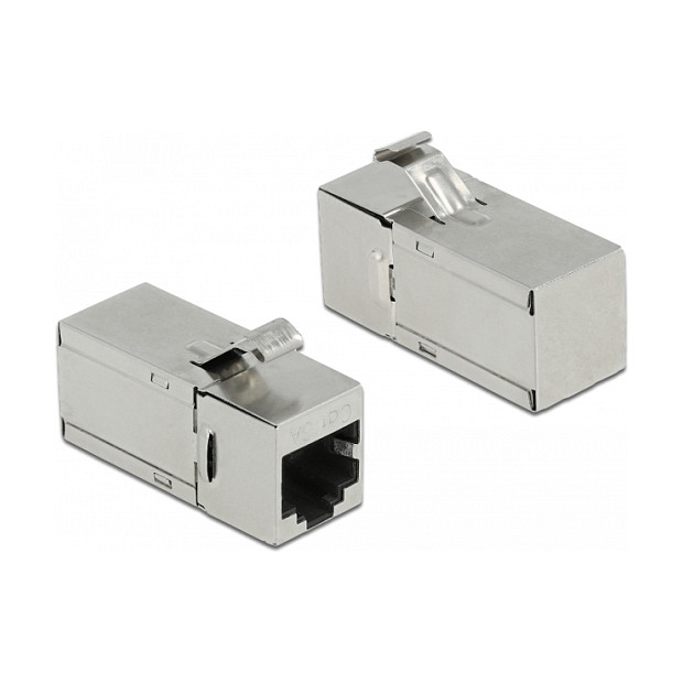 Delock Keystone Modul Cat.6A RJ45 (Ž) na RJ45 (Ž), kutni 90°, oklopljen