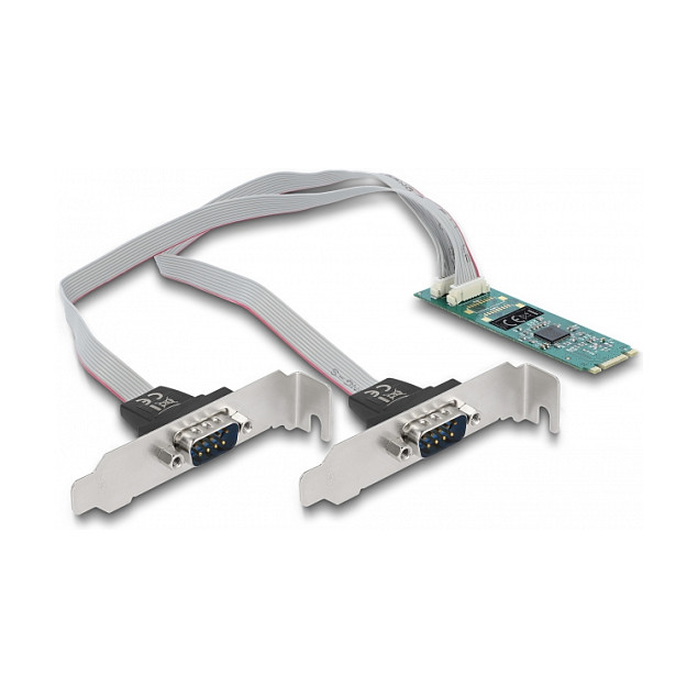 Adapter DELOCK M.2 na 2x Serijski RS-232 DB9 port (95270)