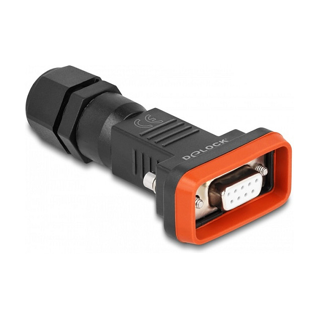 DELOCK IP67 vodootporni D-Sub 9-pinski ženski konektor s kućištem, 87803-0
