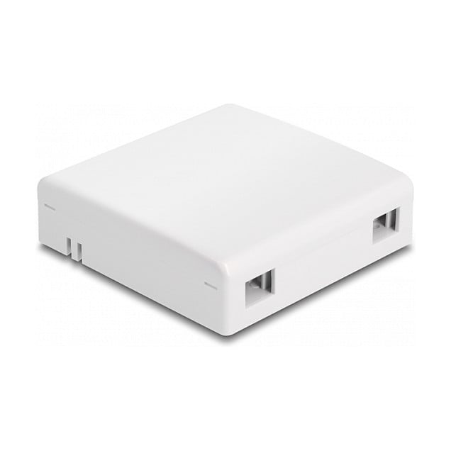Zidna utičnica DELOCK za optički kabel (2x SC Simplex / LC Duplex) bijela boja