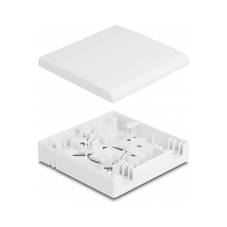 Zidna utičnica DELOCK za optički kabel (2x SC Simplex / LC Duplex) bijela boja-1