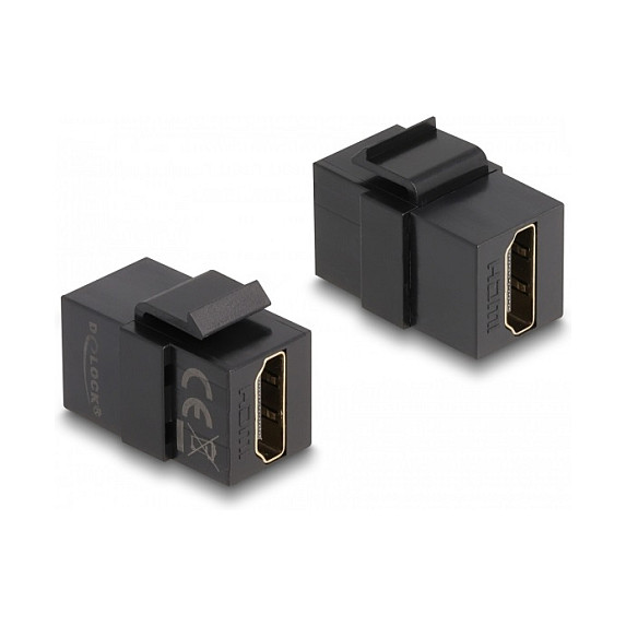 DELOCK Keystone Modul HDMI (Ž) na HDMI (Ž), crni