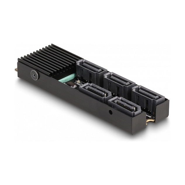 Konverter DELOCK M.2 Key B+M na 5x SATA s hladnjakom (64051)