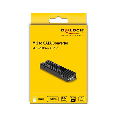 Konverter DELOCK M.2 Key B+M na 5x SATA s hladnjakom (64051)-3